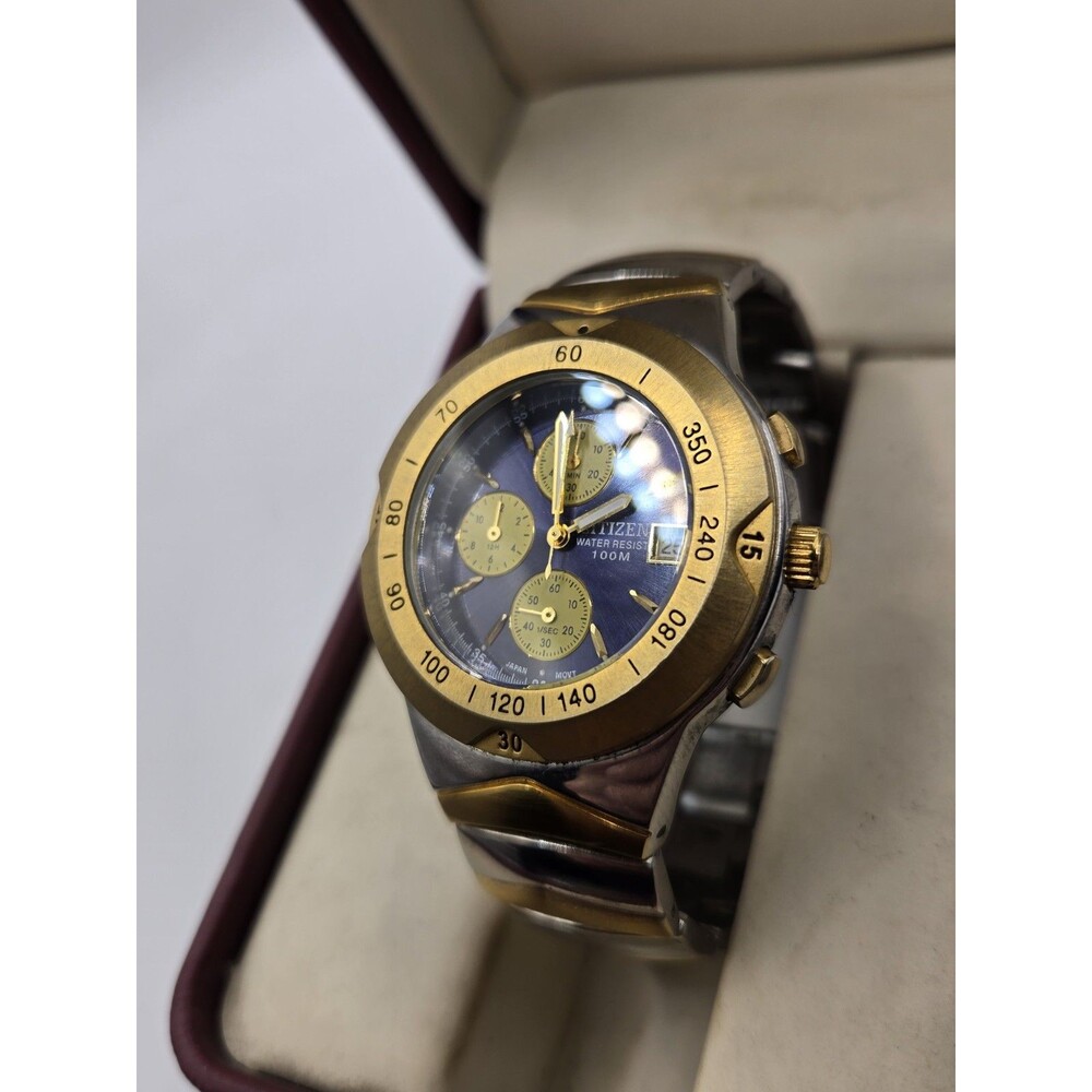 Citizen Promaster 39mm Chronograph Dive Watch + Box. New Battery. 7.25" Band - Picture 15 of 15